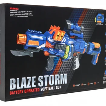 Blaze Storm Električna Puška 14+ 12 Pjenastih Kuglica Nišan I Bajunet 4