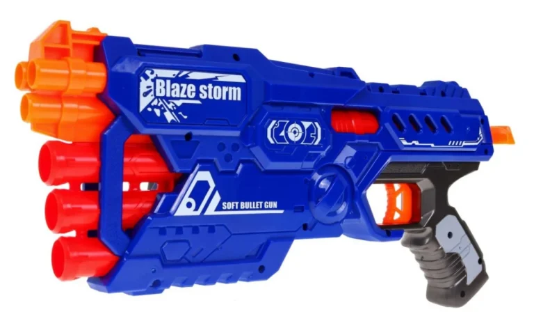 Blaze Storm Pištolj Sa 6 Cijevi 8+ 10 Pjenastih Metaka 2