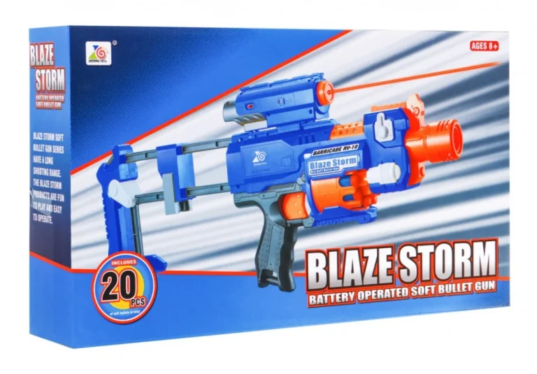 Blaze Storm Plava Puška 8+ Laserski Nišan Kundak 20 Metaka 6