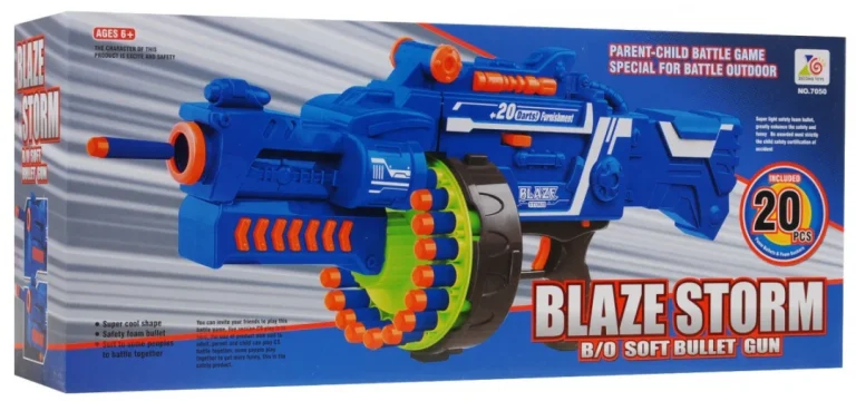 Blaze Storm Poluautomatska Puška 6+ 20 Pjenastih Metaka 6