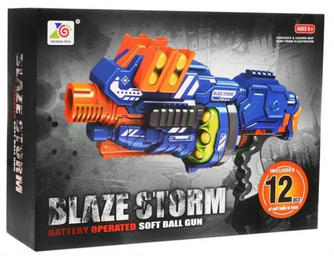 Blaze Storm Poluautomatska Puška 8+ 12 Pjenastih Kuglica 4