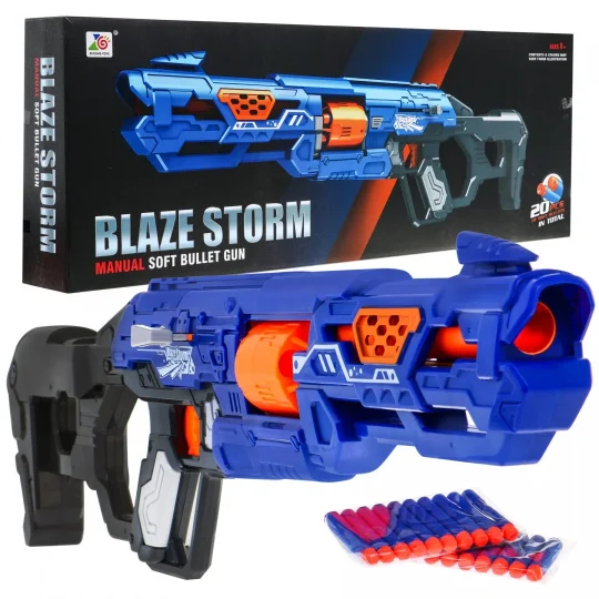 Blaze Storm Ručna Opružna Puška 8+ 20 Pjenastih Metaka 1