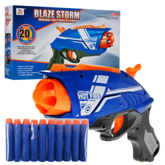 Blaze Storm Ručni Opružni Pištolj 6+ 20 Pjenastih Metaka 1