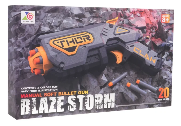 Blaze Storm Ručni Pištolj Sivi 8+ 20 Metaka 8