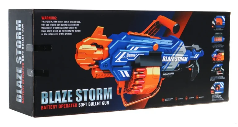 Blaze Storm Velika Električna Puška 8+ 40 Pjenastih Metaka 6