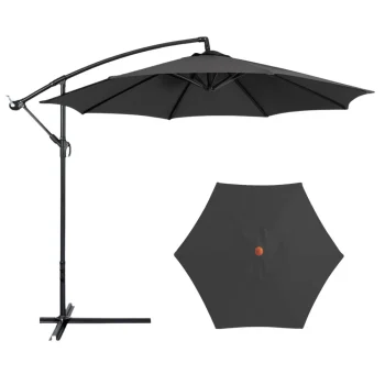 Bočni Vrtni Suncobran S Podesivim Nagibom 350 X 250 Cm Antracit 2