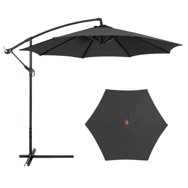 Bočni Vrtni Suncobran S Podesivim Nagibom 350 X 250 Cm Antracit 2