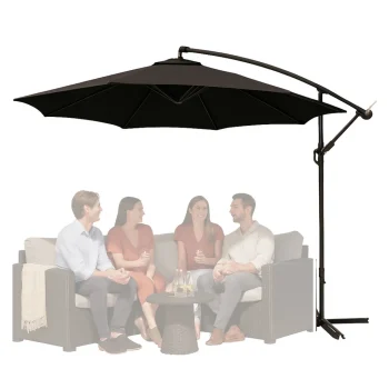 Bočni Vrtni Suncobran S Podesivim Nagibom 350 X 250 Cm Antracit 3