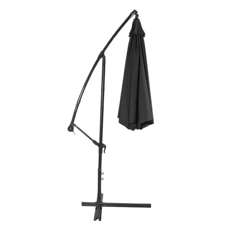 Bočni Vrtni Suncobran S Podesivim Nagibom 350 X 250 Cm Crni 4