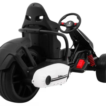 Bolid Xr 1 Dječji Go Kart Na Baterije, Bijeli + Podesivi Volan + Konturirano Sjedalo, Bijela 10