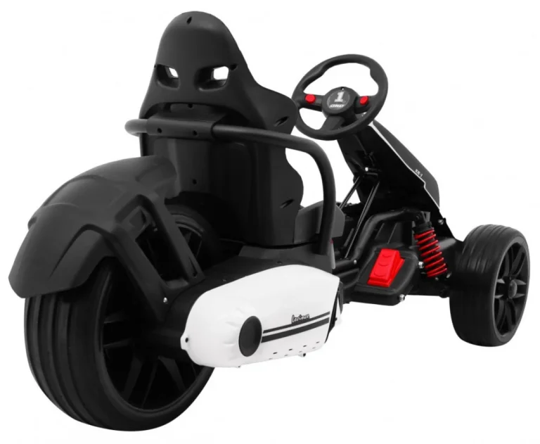 Bolid Xr 1 Dječji Go Kart Na Baterije, Bijeli + Podesivi Volan + Konturirano Sjedalo, Bijela 10