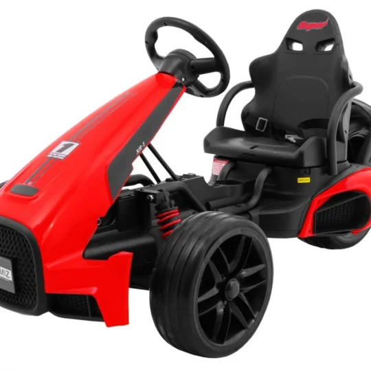 Bolid Xr 1 Dječji Go Kart Na Baterije, Crveni + Podesivi Volan + Konturirano Sjedalo, Crvena 1