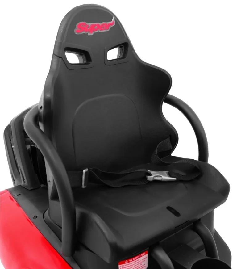 Bolid Xr 1 Dječji Go Kart Na Baterije, Crveni + Podesivi Volan + Konturirano Sjedalo, Crvena 13
