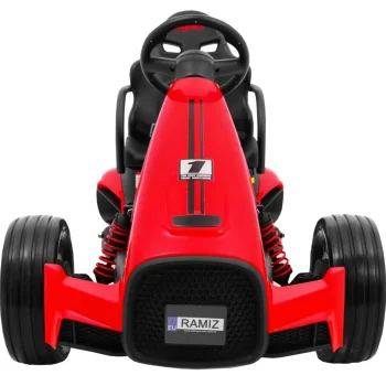 Bolid Xr 1 Dječji Go Kart Na Baterije, Crveni + Podesivi Volan + Konturirano Sjedalo, Crvena 3
