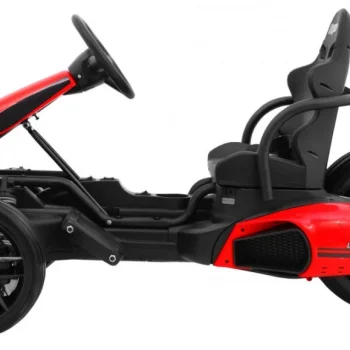 Bolid Xr 1 Dječji Go Kart Na Baterije, Crveni + Podesivi Volan + Konturirano Sjedalo, Crvena 4