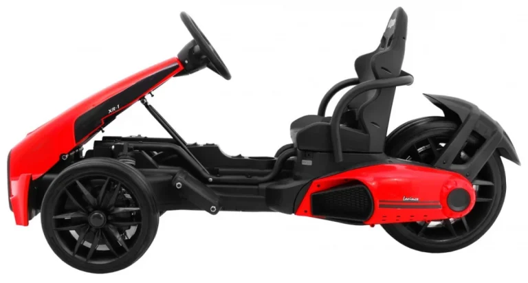 Bolid Xr 1 Dječji Go Kart Na Baterije, Crveni + Podesivi Volan + Konturirano Sjedalo, Crvena 4