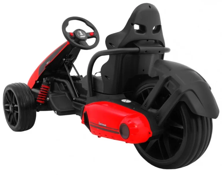 Bolid Xr 1 Dječji Go Kart Na Baterije, Crveni + Podesivi Volan + Konturirano Sjedalo, Crvena 5
