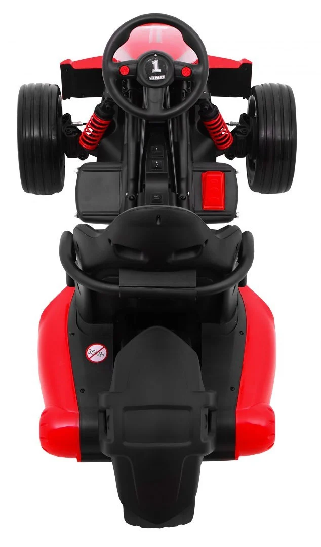 Bolid Xr 1 Dječji Go Kart Na Baterije, Crveni + Podesivi Volan + Konturirano Sjedalo, Crvena 7
