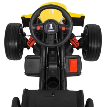 Bolid Xr 1 Dječji Go Kart Na Baterije, žuti + Podesivi Volan + Konturirano Sjedalo, žuta 10