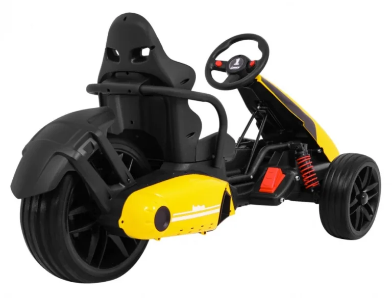 Bolid Xr 1 Dječji Go Kart Na Baterije, žuti + Podesivi Volan + Konturirano Sjedalo, žuta 11