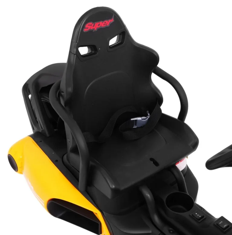 Bolid Xr 1 Dječji Go Kart Na Baterije, žuti + Podesivi Volan + Konturirano Sjedalo, žuta 16