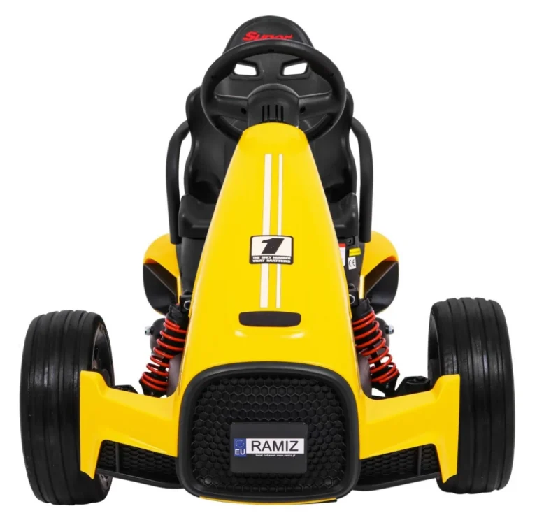 Bolid Xr 1 Dječji Go Kart Na Baterije, žuti + Podesivi Volan + Konturirano Sjedalo, žuta 3