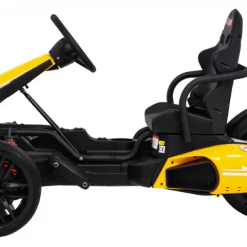 Bolid Xr 1 Dječji Go Kart Na Baterije, žuti + Podesivi Volan + Konturirano Sjedalo, žuta 4