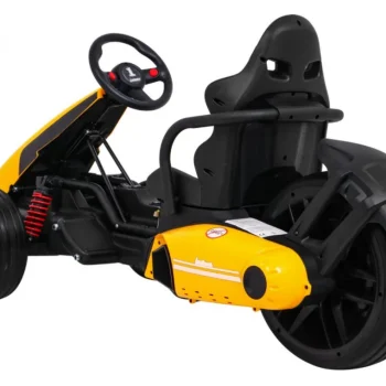 Bolid Xr 1 Dječji Go Kart Na Baterije, žuti + Podesivi Volan + Konturirano Sjedalo, žuta 5