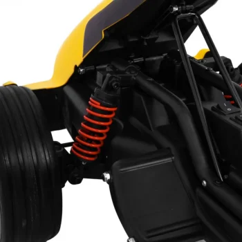 Bolid Xr 1 Dječji Go Kart Na Baterije, žuti + Podesivi Volan + Konturirano Sjedalo, žuta 8