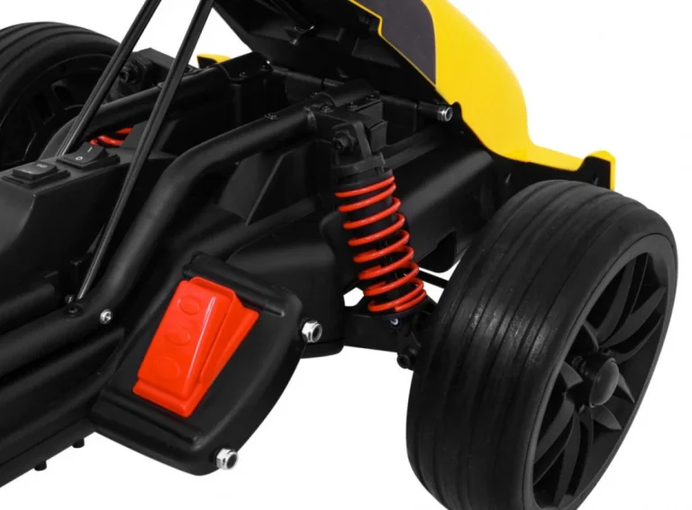 Bolid Xr 1 Dječji Go Kart Na Baterije, žuti + Podesivi Volan + Konturirano Sjedalo, žuta 9