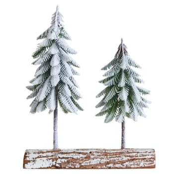 Božićna Kompozicija Ukras Za Drvce Na Deblu Prekrivenom Snijegom 34 X 28 Cm 3
