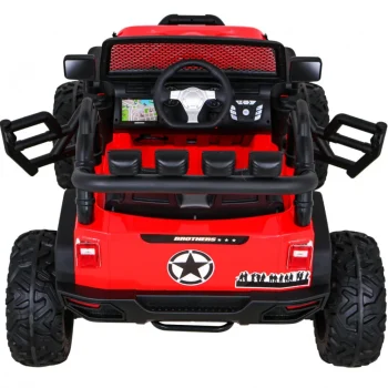 Brothers Terenski Automobil Na Baterije, Crveni + Daljinski Upravljač + Spori Start + Eva, Crvena 7