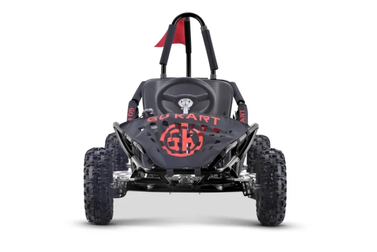 Brzi Zmaj Crni Baterijski Go Kart 30km/h + 1000w Motor + Napuhani Kotači + Podešavanje, Crna Motor Na Akumulator 2