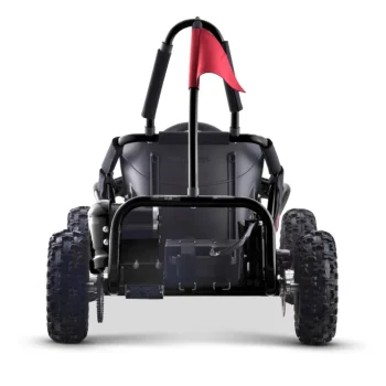 Brzi Zmaj Crni Baterijski Go Kart 30km/h + 1000w Motor + Napuhani Kotači + Podešavanje, Crna Motor Na Akumulator 6