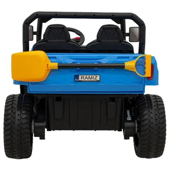 Brzina Pick Up A 900 Za Djecu Plava + 4x4 Pogon + Pokretni Kiper + Prtljažnik + Daljinski Upravljač 7