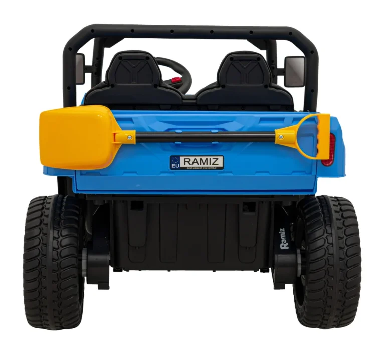 Brzina Pick Up A 900 Za Djecu Plava + 4x4 Pogon + Pokretni Kiper + Prtljažnik + Daljinski Upravljač 7