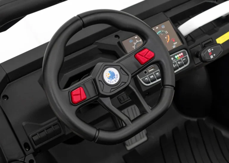 Brzina Pick Up A 900 Za Djecu Bijela + 4x4 Pogon + Pomični Kiper + Prtljažnik + Daljinski Upravljač 10