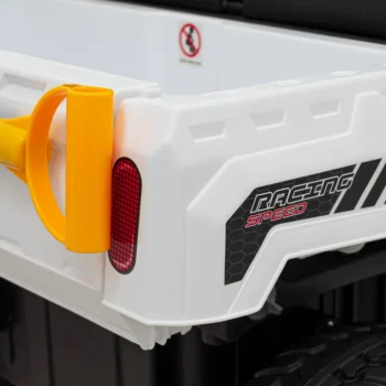 Brzina Pick Up A 900 Za Djecu Bijela + 4x4 Pogon + Pomični Kiper + Prtljažnik + Daljinski Upravljač 13