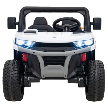 Brzina Pick Up A 900 Za Djecu Bijela + 4x4 Pogon + Pomični Kiper + Prtljažnik + Daljinski Upravljač 4