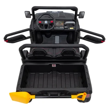 Brzina Pick Up A 900 Za Djecu Crna + 4x4 Pogon + Pokretni Kiper 9