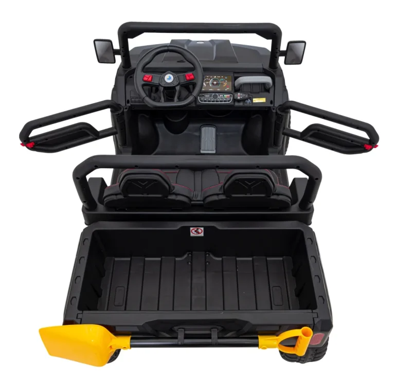 Brzina Pick Up A 900 Za Djecu Crna + 4x4 Pogon + Pokretni Kiper 9