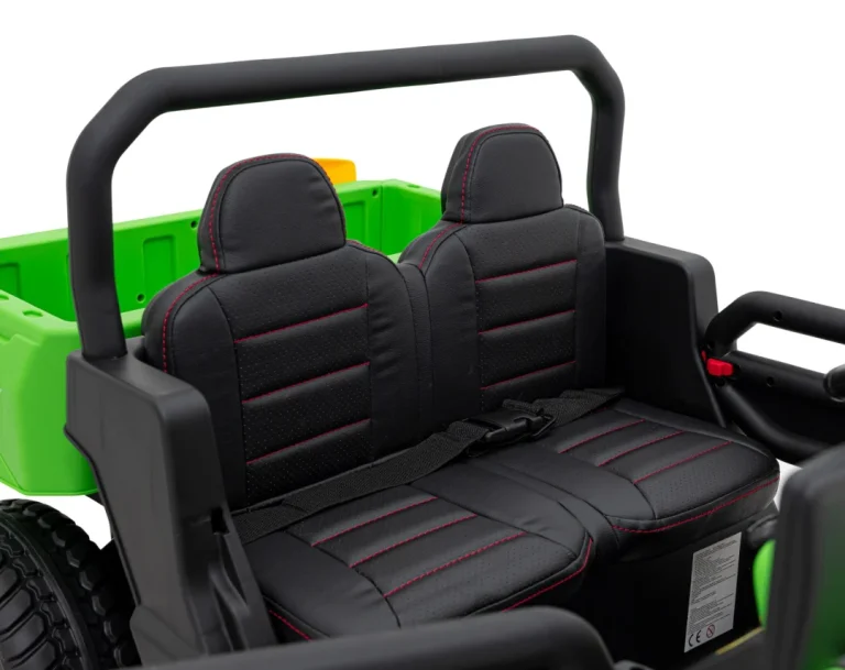 Brzina Prikupljanja 900 Za Djecu Zelena + 4x4 Pogon + Pokretni Kiper + Prtljažnik + Daljinski Upravljač + Lopata + Audio Led 12
