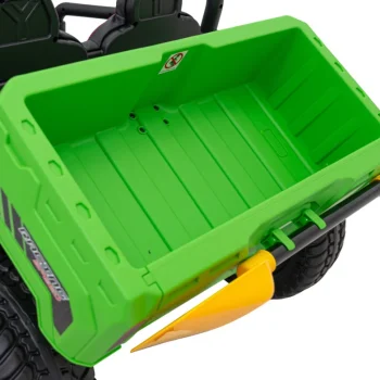 Brzina Prikupljanja 900 Za Djecu Zelena + 4x4 Pogon + Pokretni Kiper + Prtljažnik + Daljinski Upravljač + Lopata + Audio Led 15