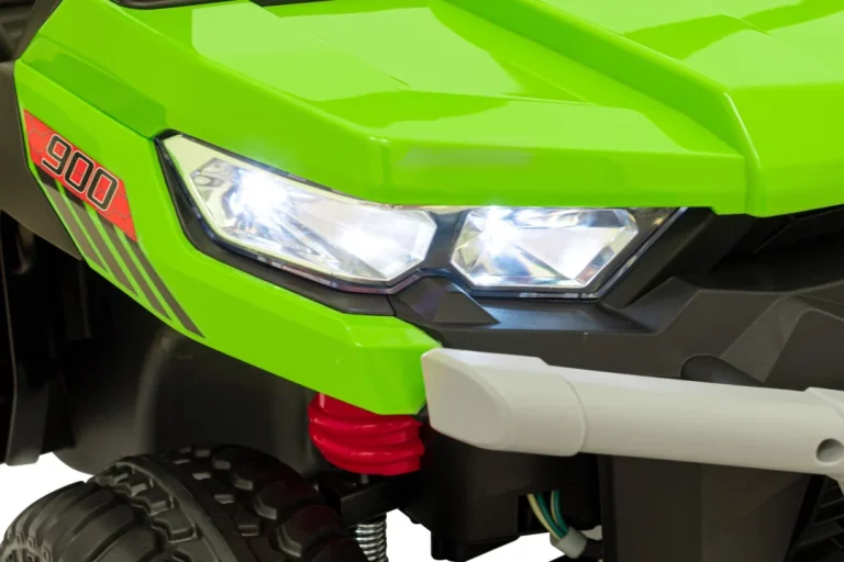 Brzina Prikupljanja 900 Za Djecu Zelena + 4x4 Pogon + Pokretni Kiper + Prtljažnik + Daljinski Upravljač + Lopata + Audio Led 18