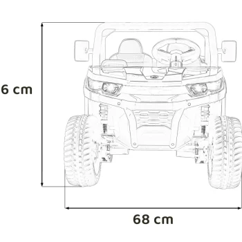 Brzina Prikupljanja 900 Za Djecu Zelena + 4x4 Pogon + Pokretni Kiper + Prtljažnik + Daljinski Upravljač + Lopata + Audio Led 2
