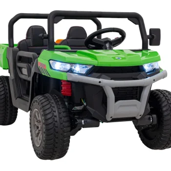 Brzina Prikupljanja 900 Za Djecu Zelena + 4x4 Pogon + Pokretni Kiper + Prtljažnik + Daljinski Upravljač + Lopata + Audio Led 4