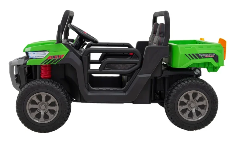 Brzina Prikupljanja 900 Za Djecu Zelena + 4x4 Pogon + Pokretni Kiper + Prtljažnik + Daljinski Upravljač + Lopata + Audio Led 5