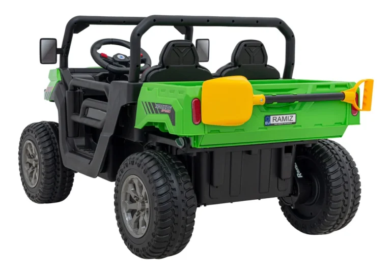 Brzina Prikupljanja 900 Za Djecu Zelena + 4x4 Pogon + Pokretni Kiper + Prtljažnik + Daljinski Upravljač + Lopata + Audio Led 6