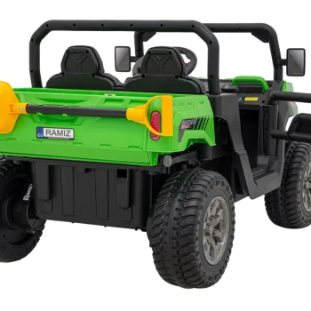 Brzina Prikupljanja 900 Za Djecu Zelena + 4x4 Pogon + Pokretni Kiper + Prtljažnik + Daljinski Upravljač + Lopata + Audio Led 8