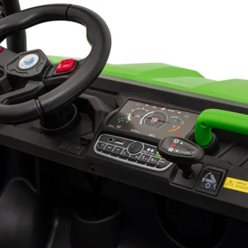 Brzina Prikupljanja 900 Za Djecu Zelena + 4x4 Pogon + Pokretni Kiper + Prtljažnik + Daljinski Upravljač + Lopata + Audio Led 9